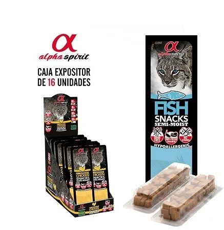 ALPHA SPIRIT SNACKS TACOS GATO PESCADO 35GR (x16)