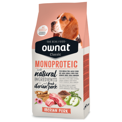 Comprar Ownat Classic Monoproteico Iberian Pork pienso para perros adultos Gosygat Valencia
