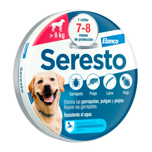 Collar Seresto para perros de más de 8kg GOSYGAT.